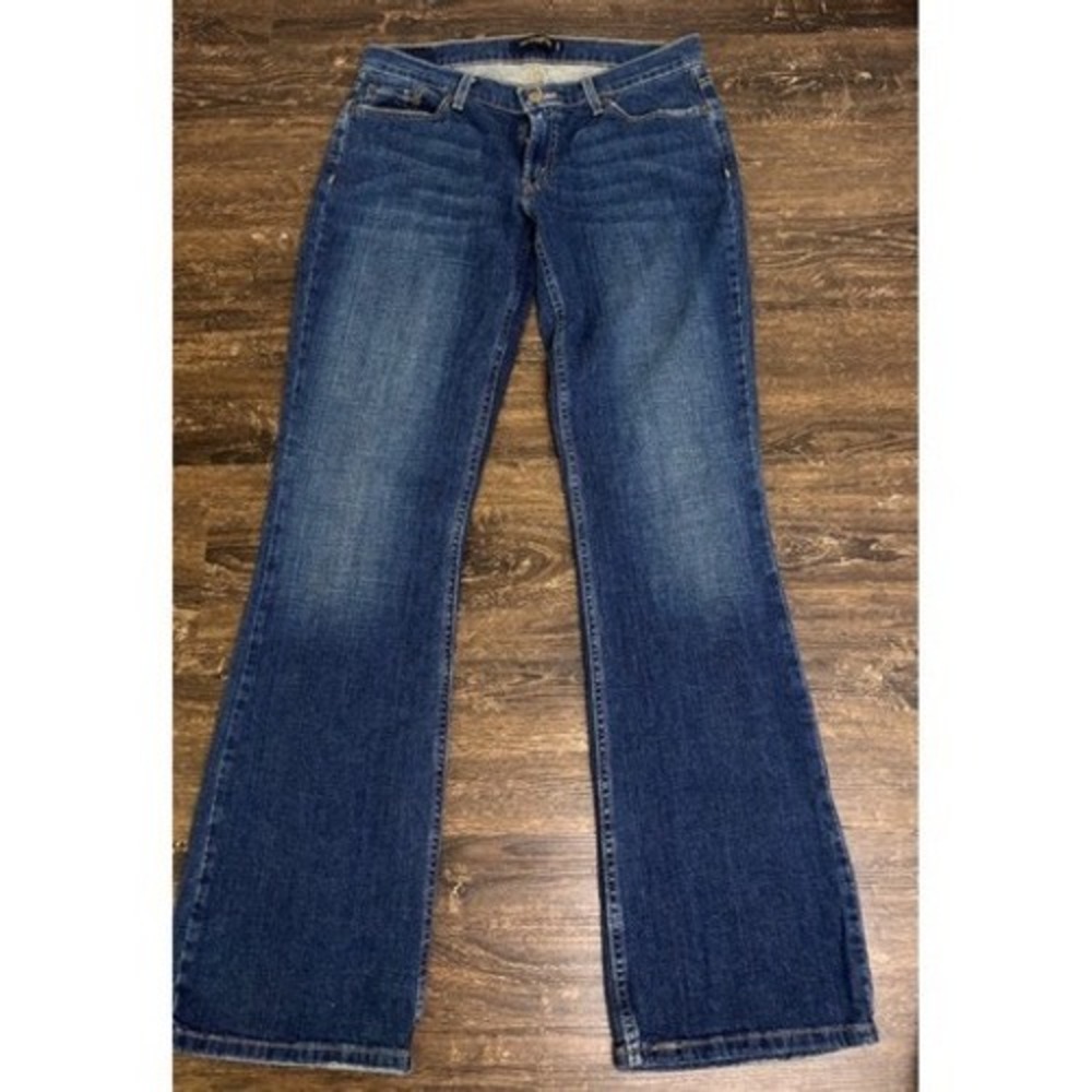 Levi's 524 Too Superlow Jeans Womens 11 Long Blue Excellent Y2K Bootcut Flare